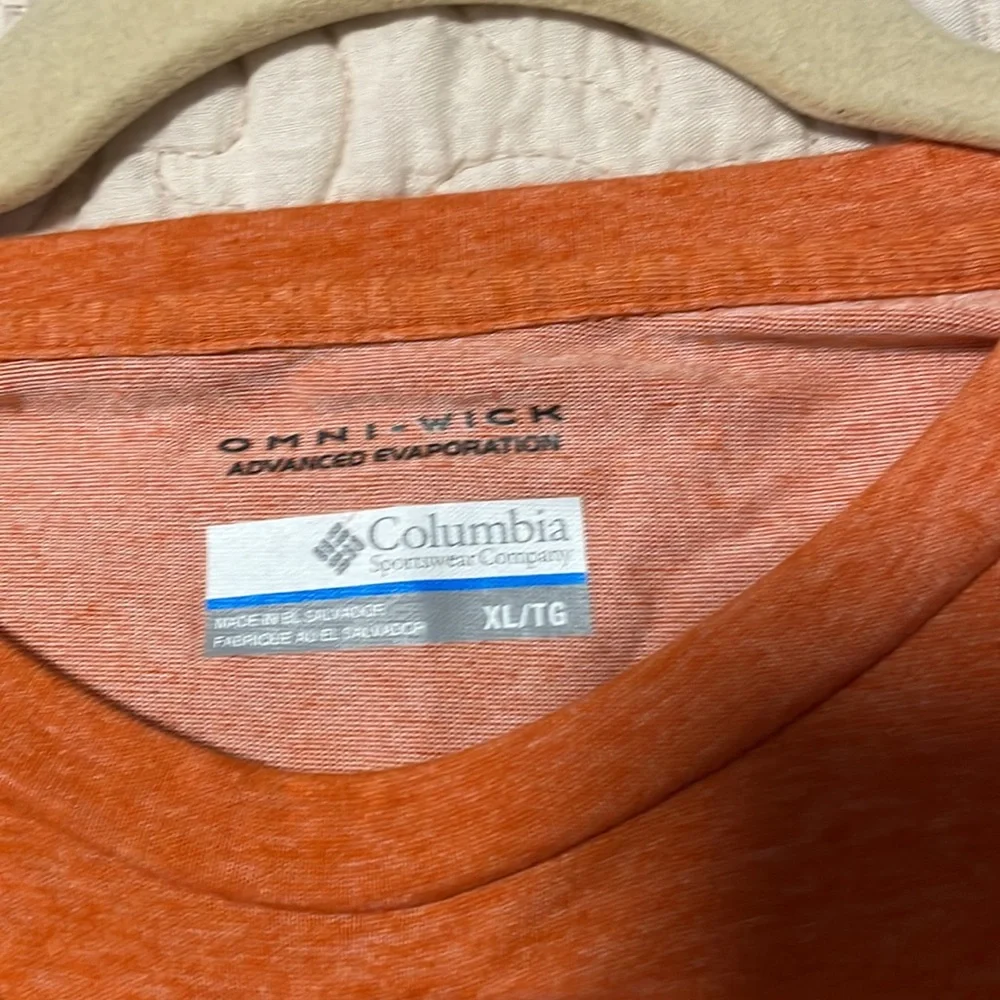 Columbia Men's Orange Long Sleeve Shirt - Picture 4 of 5